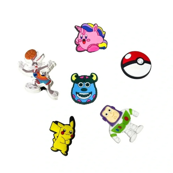 Bundle of Fun Shoe Charms for Crocs - Cartoon Characters & More - Picture 1 of 9